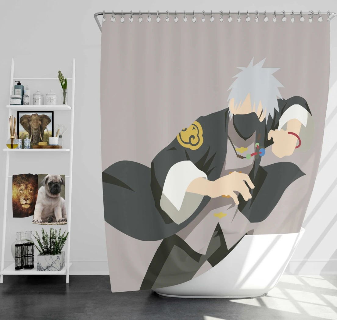 Kakashi Hatake Legendary Ninja Anime Shower Curtain