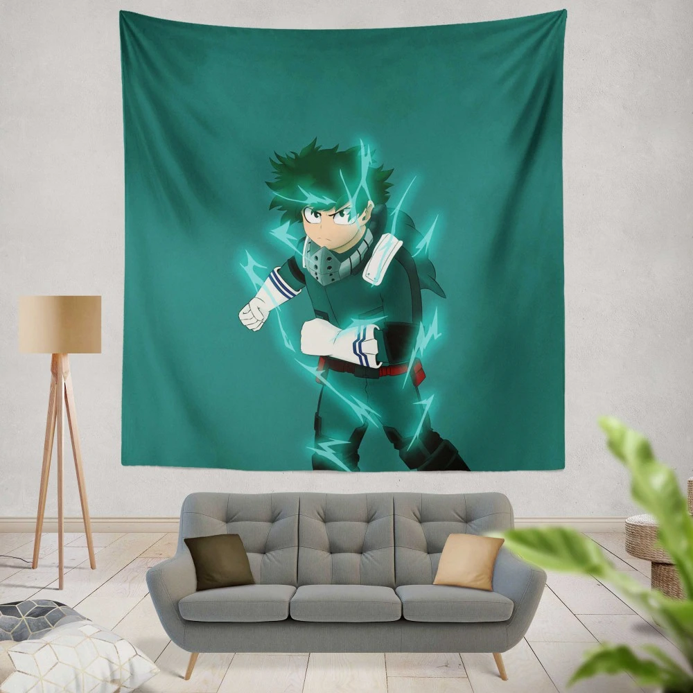 Deku Boku No Hero Anime Wall Tapestry