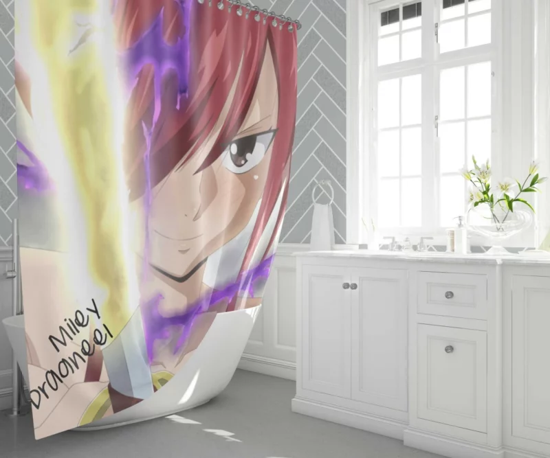 100 Years Quest Erza Adventure Anime Shower Curtain 1