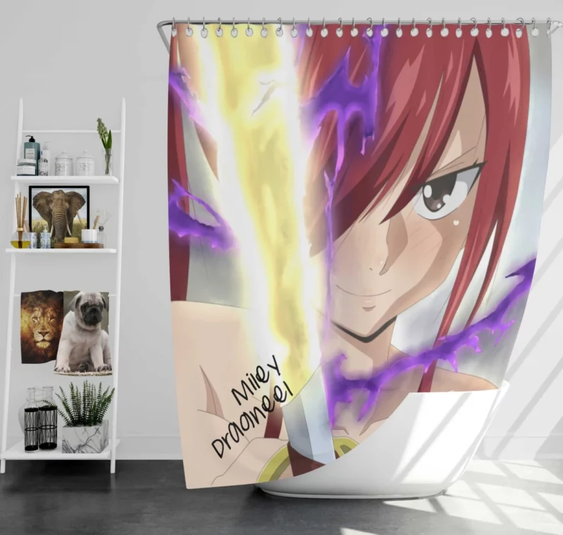 100 Years Quest Erza Adventure Anime Shower Curtain