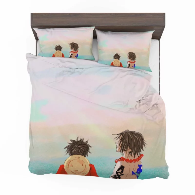 Ace and Luffy Brothers Bond Anime Bedding Set 1