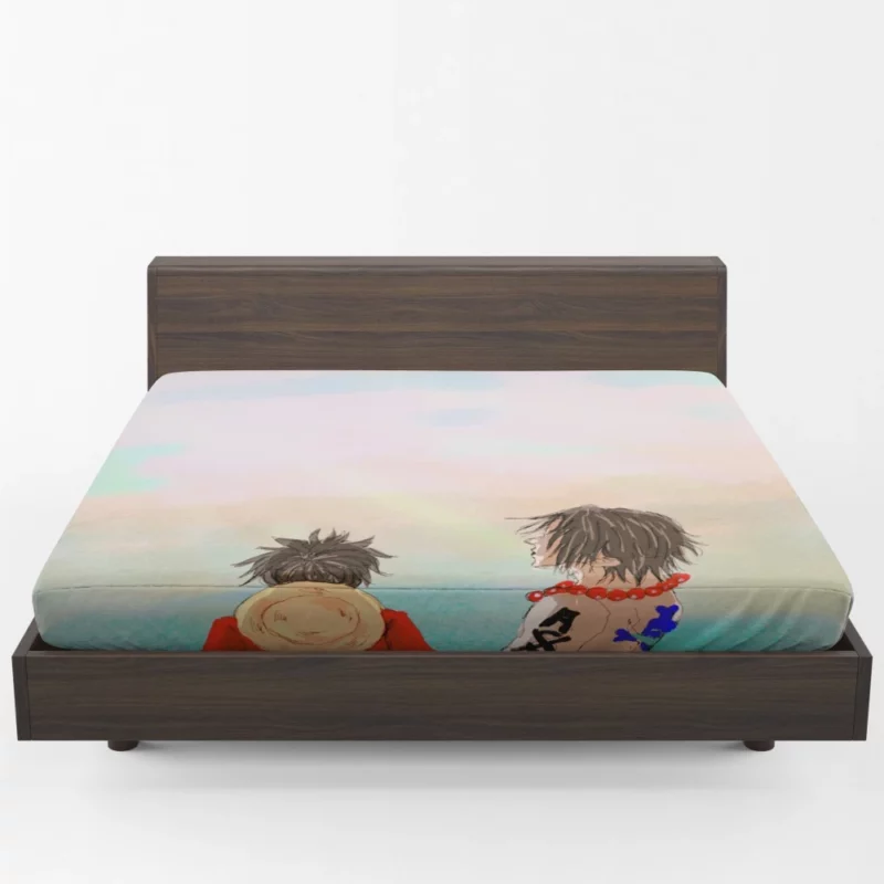 Ace and Luffy Brothers Bond Anime Fitted Sheet 1