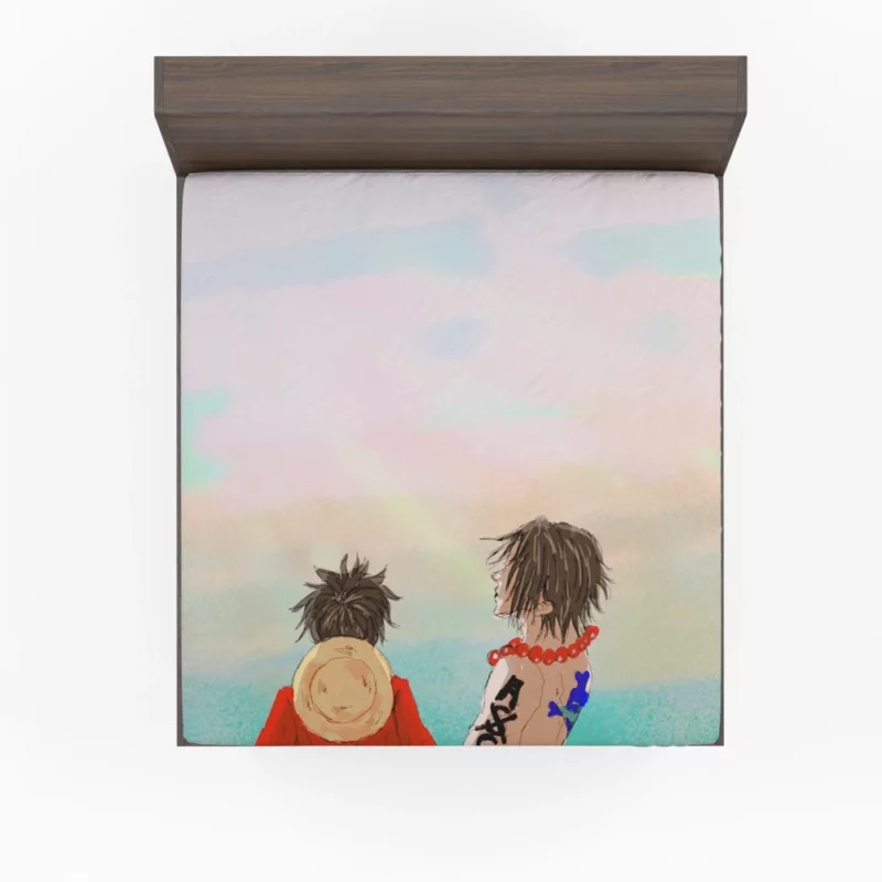 Ace and Luffy Brothers Bond Anime Fitted Sheet