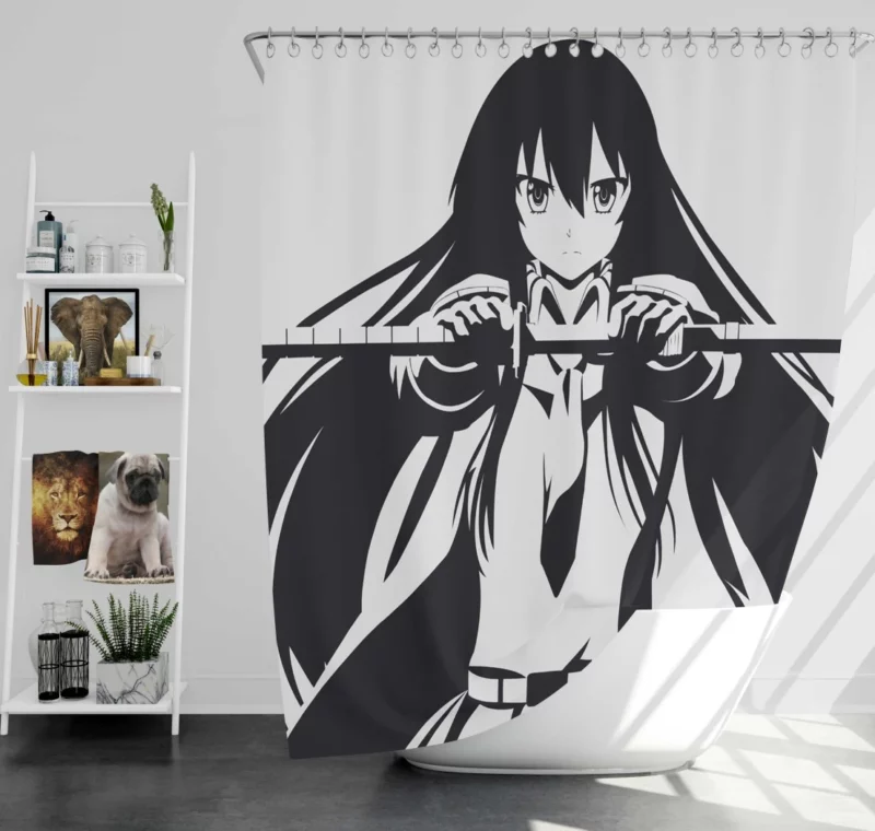 Akame Assassin Tale in Akame ga Kill! Anime Shower Curtain