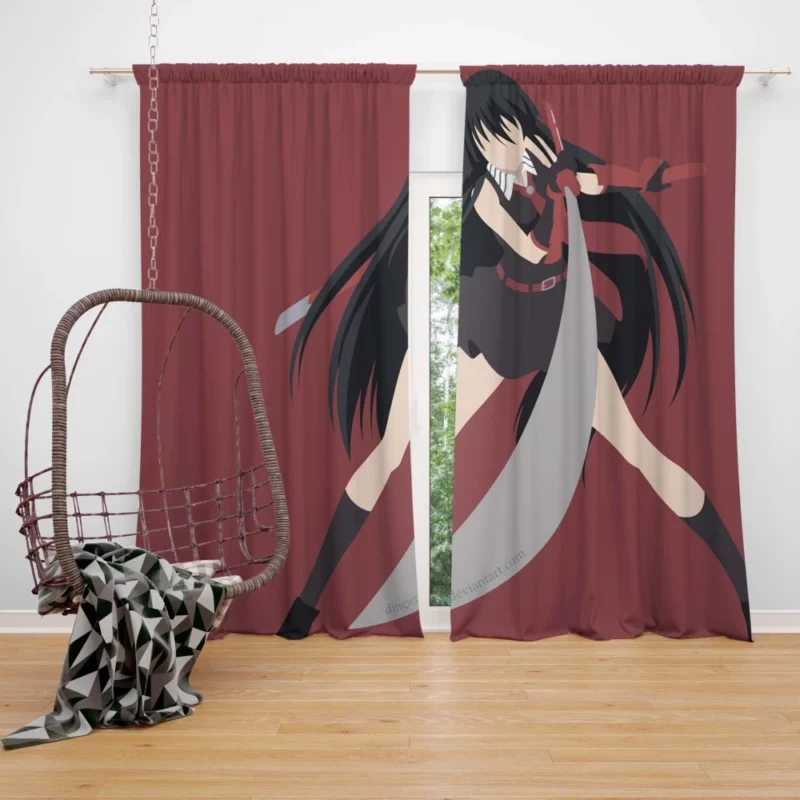 Akame Bloodstained Blade of Akame ga Kill! Anime Curtain