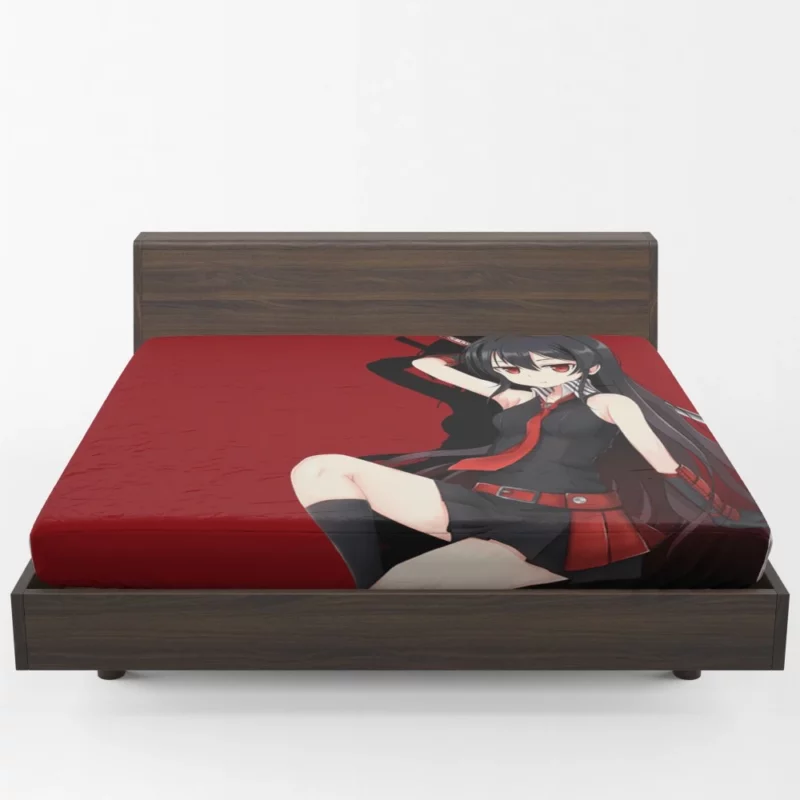 Akame Lethal Warrior in Akame ga Kill! Anime Fitted Sheet 1