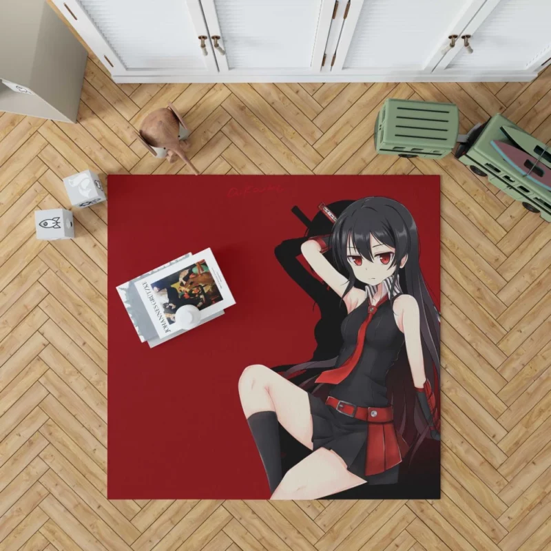 Akame Lethal Warrior in Akame ga Kill! Anime Rug