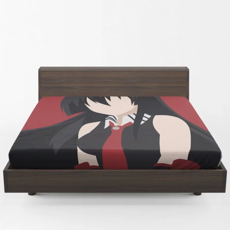 Akame Masked Swordswoman in Akame ga Kill! Anime Fitted Sheet 1