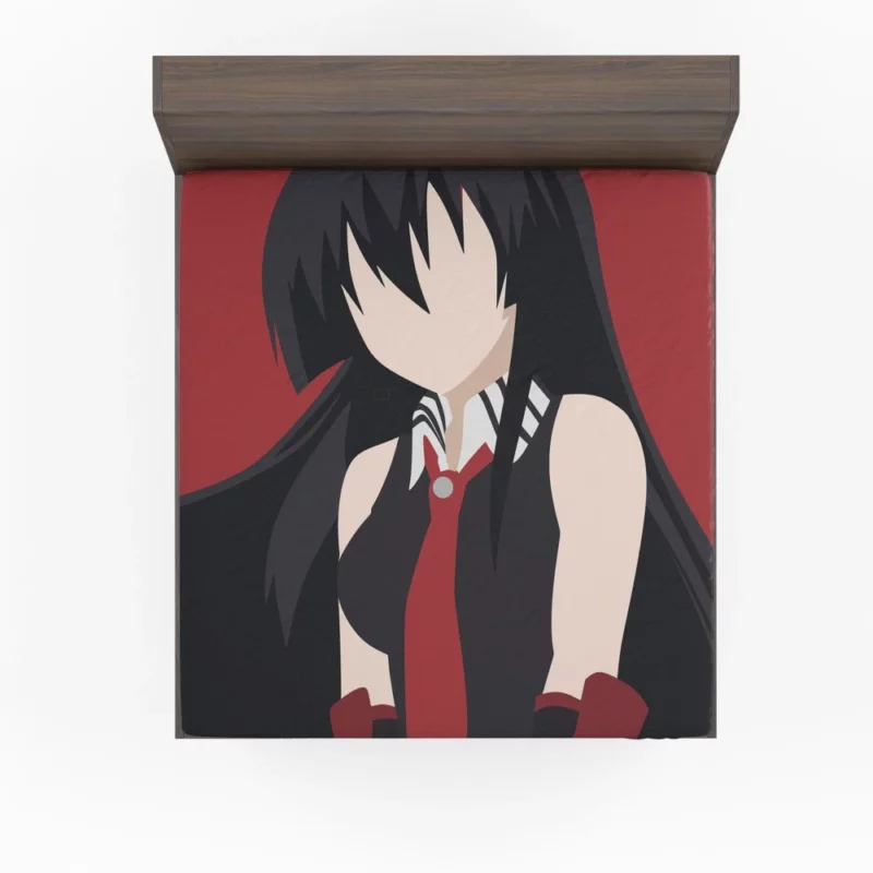 Akame Masked Swordswoman in Akame ga Kill! Anime Fitted Sheet