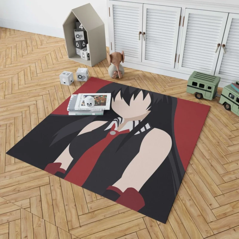 Akame Masked Swordswoman in Akame ga Kill! Anime Rug 1