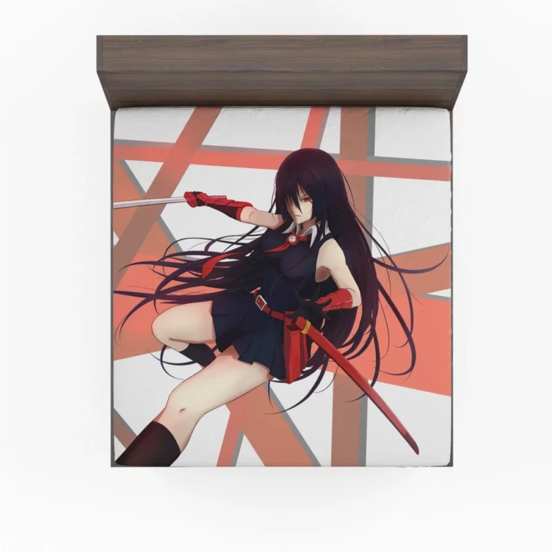 Akame Shadowed Past in Akame ga Kill! Anime Fitted Sheet