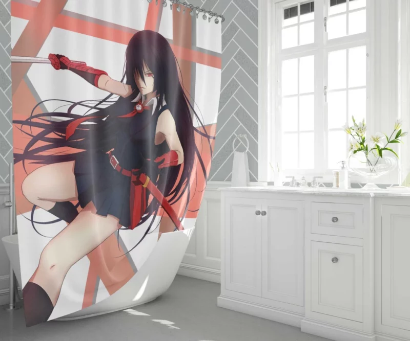 Akame Shadowed Past in Akame ga Kill! Anime Shower Curtain 1