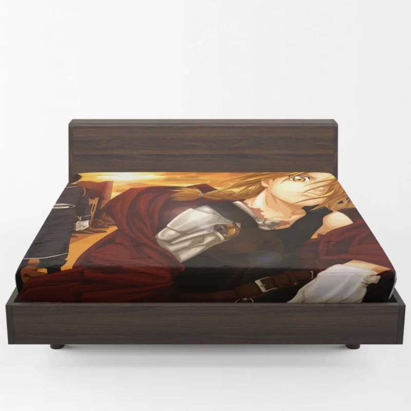 Alchemical Alliances Edward Roy Riza Anime Fitted Sheet 1