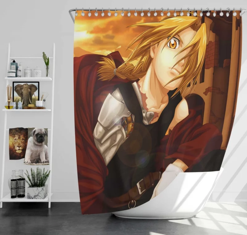 Alchemical Alliances Edward Roy Riza Anime Shower Curtain