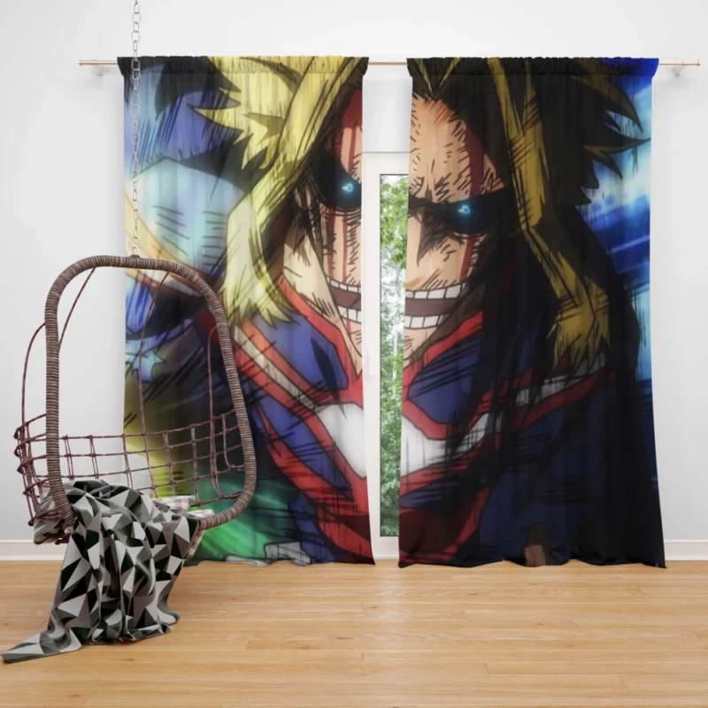 All Might Beacon of Justice Anime Curtain