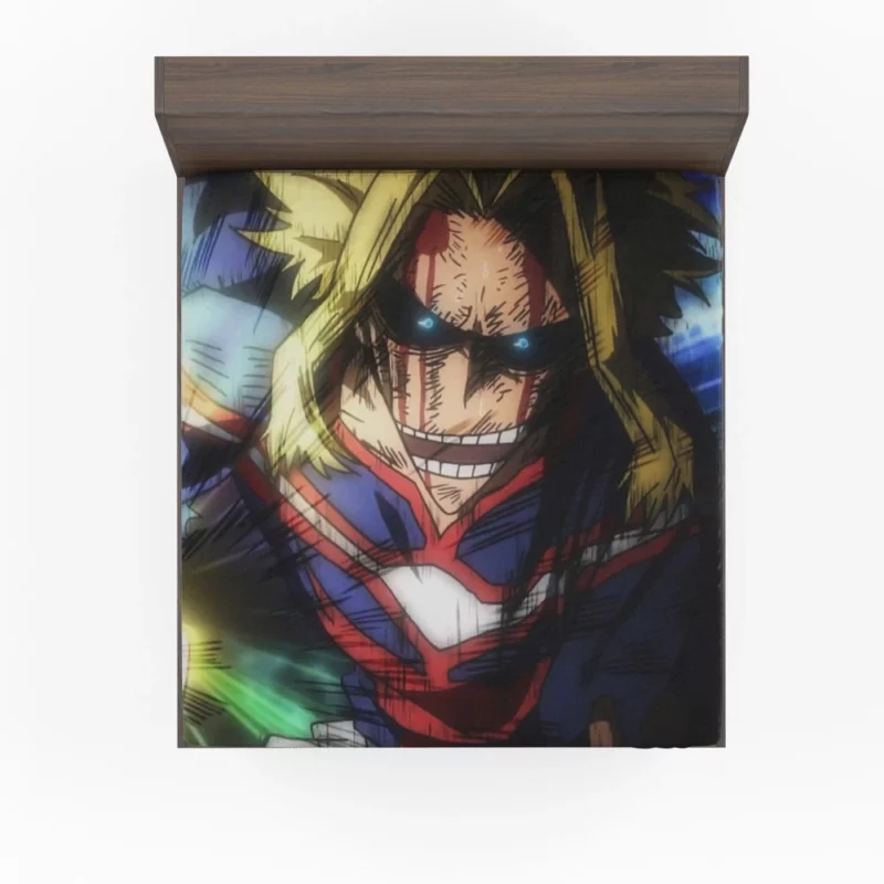 All Might Beacon of Justice Anime Fitted Sheet