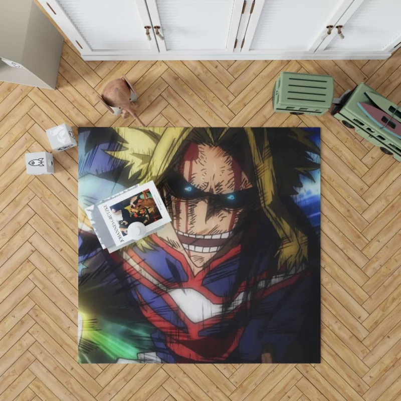 All Might Beacon of Justice Anime Rug