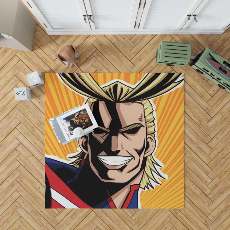 All Might Enduring Legacy Anime Rug