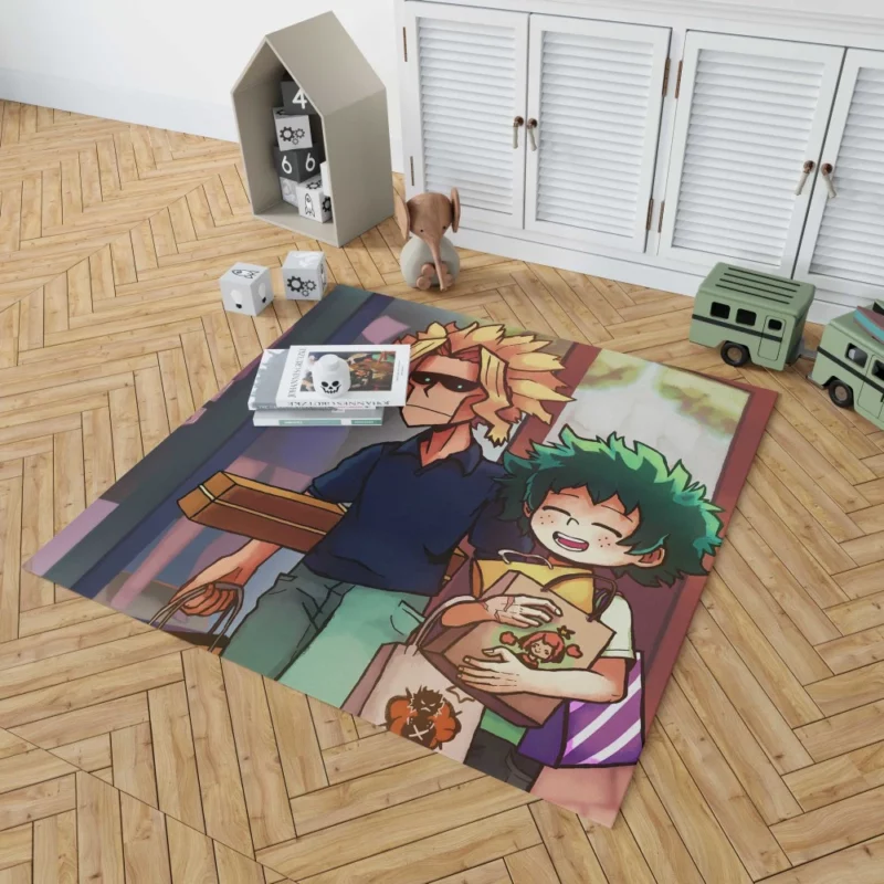 All Might Guidance for Deku Anime Rug 1