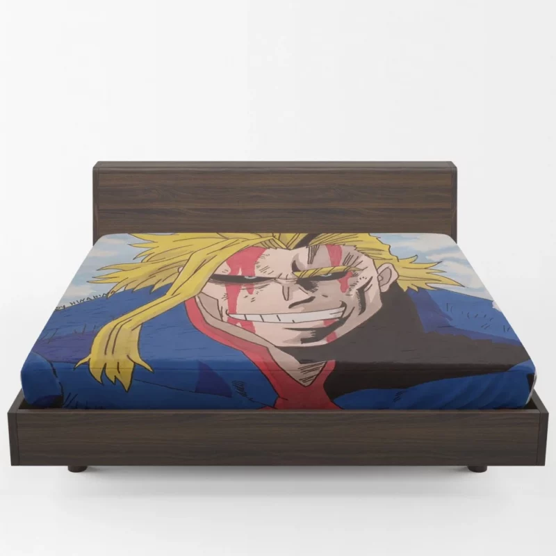 All Might Heroic Impact Anime Fitted Sheet 1