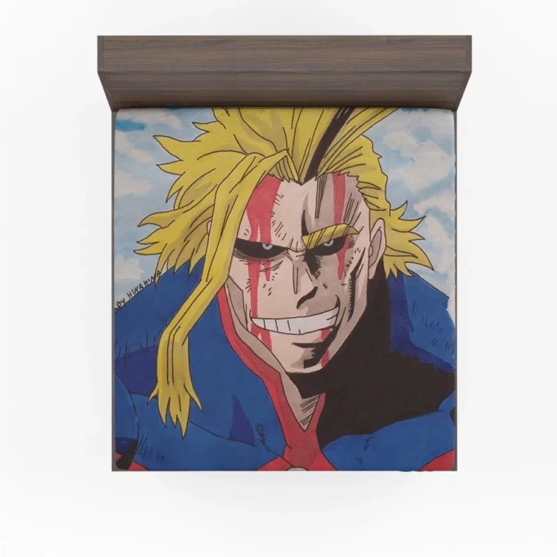 All Might Heroic Impact Anime Fitted Sheet