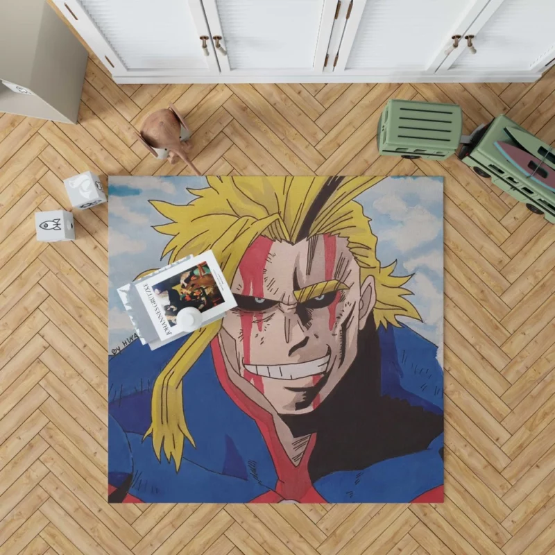 All Might Heroic Impact Anime Rug