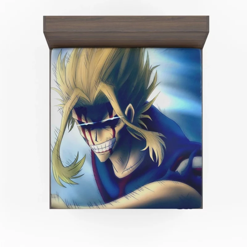 All Might Heroic Impact in MHA Anime Fitted Sheet