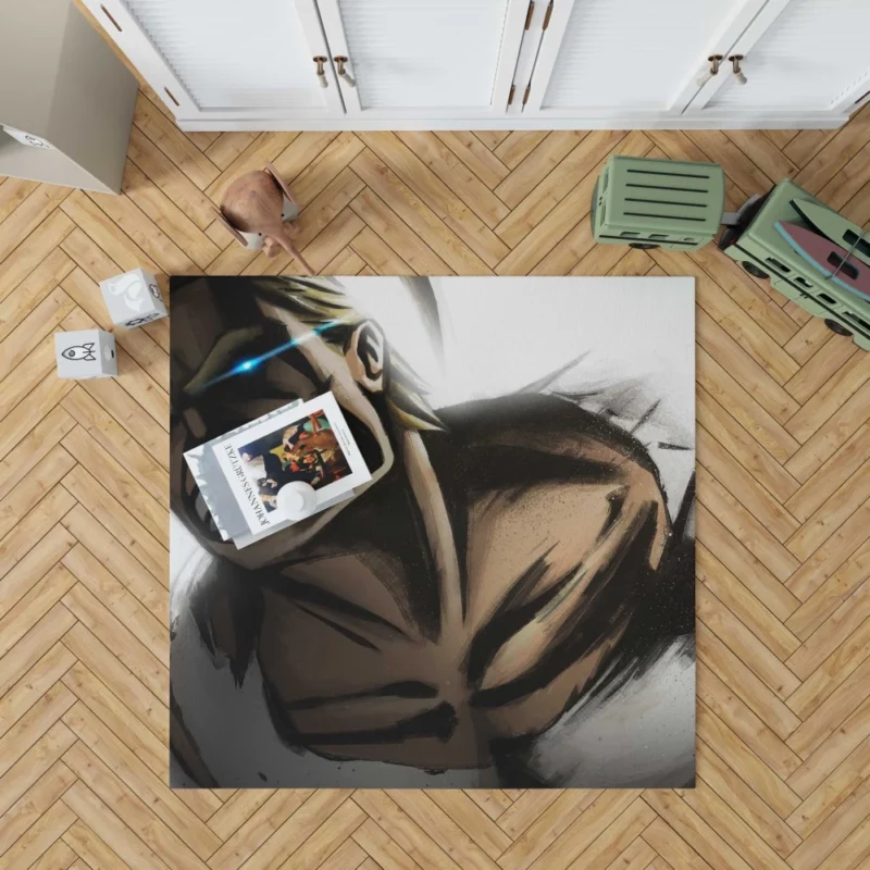 All Might Heroic Journey Anime Rug