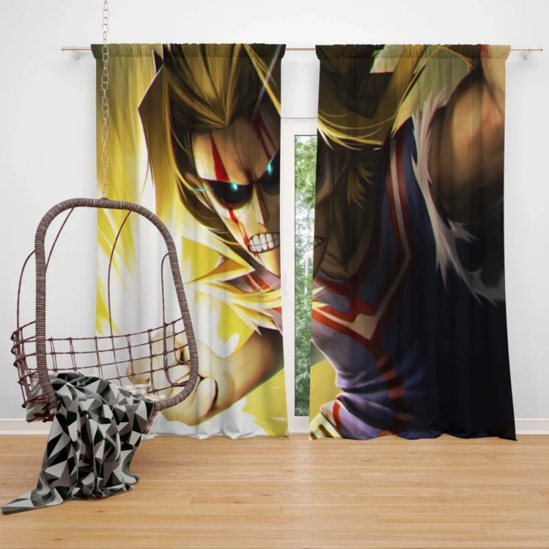 All Might Heroic Legacy Anime Curtain