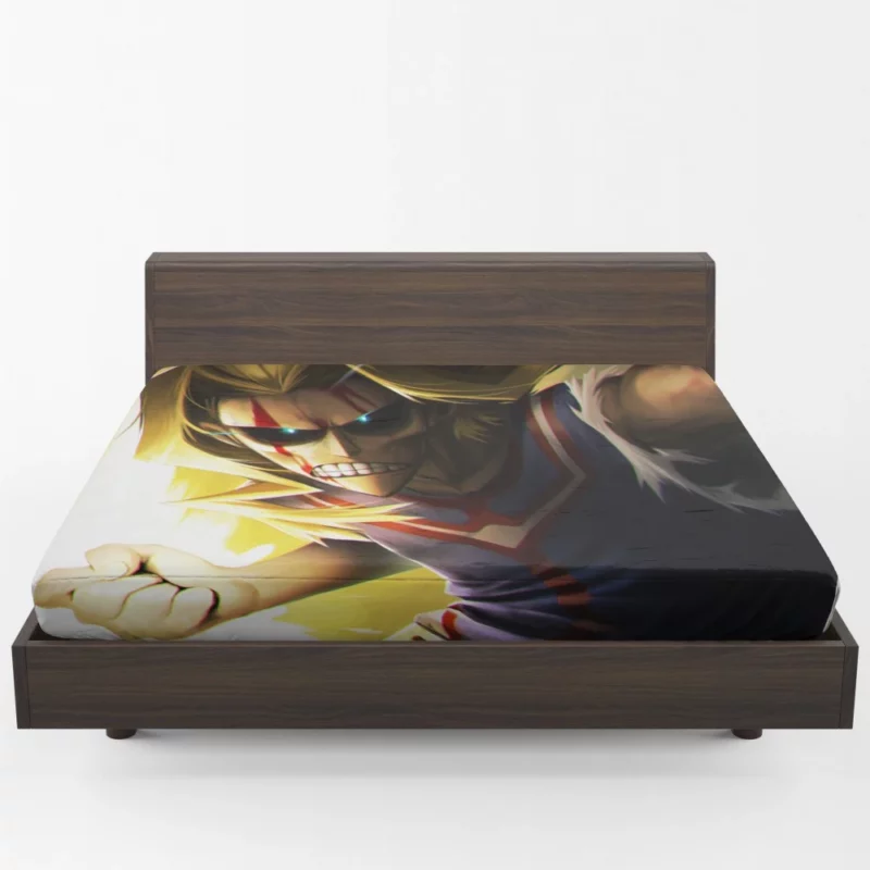 All Might Heroic Legacy Anime Fitted Sheet 1