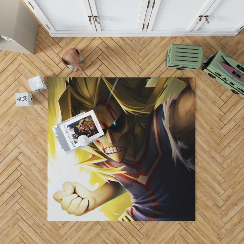 All Might Heroic Legacy Anime Rug