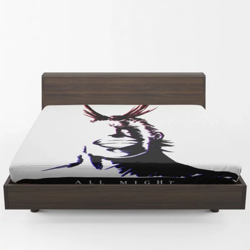 All Might Heroic Spirit Anime Fitted Sheet 1