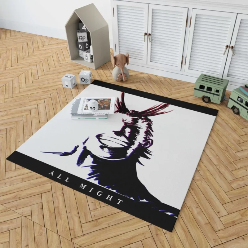 All Might Heroic Spirit Anime Rug 1