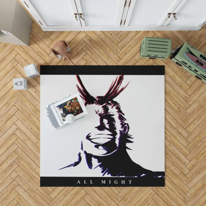 All Might Heroic Spirit Anime Rug