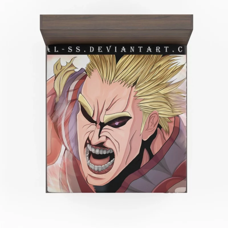 All Might Inspiring Resolve Anime Fitted Sheet