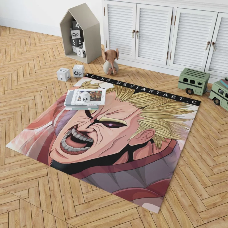 All Might Inspiring Resolve Anime Rug 1