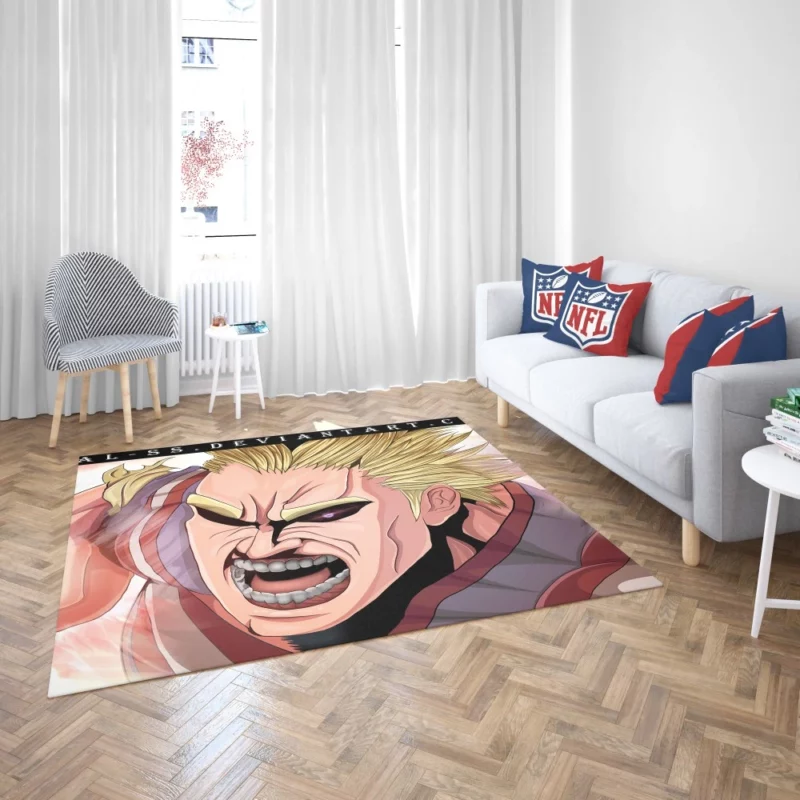 All Might Inspiring Resolve Anime Rug 2