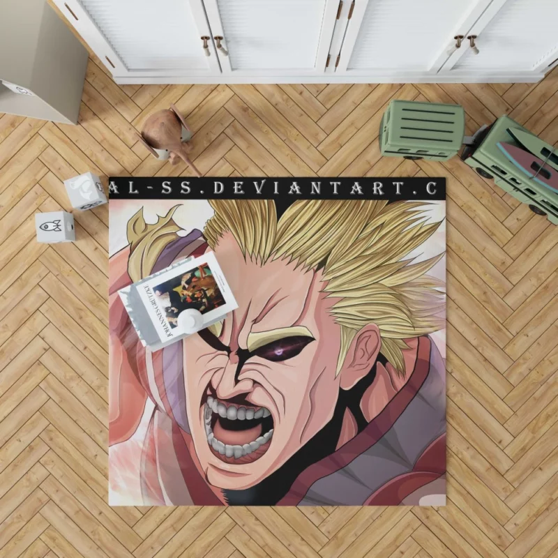 All Might Inspiring Resolve Anime Rug