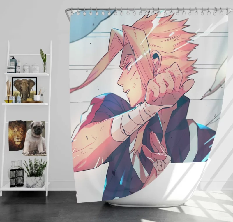 All Might Lasting Impact Anime Shower Curtain