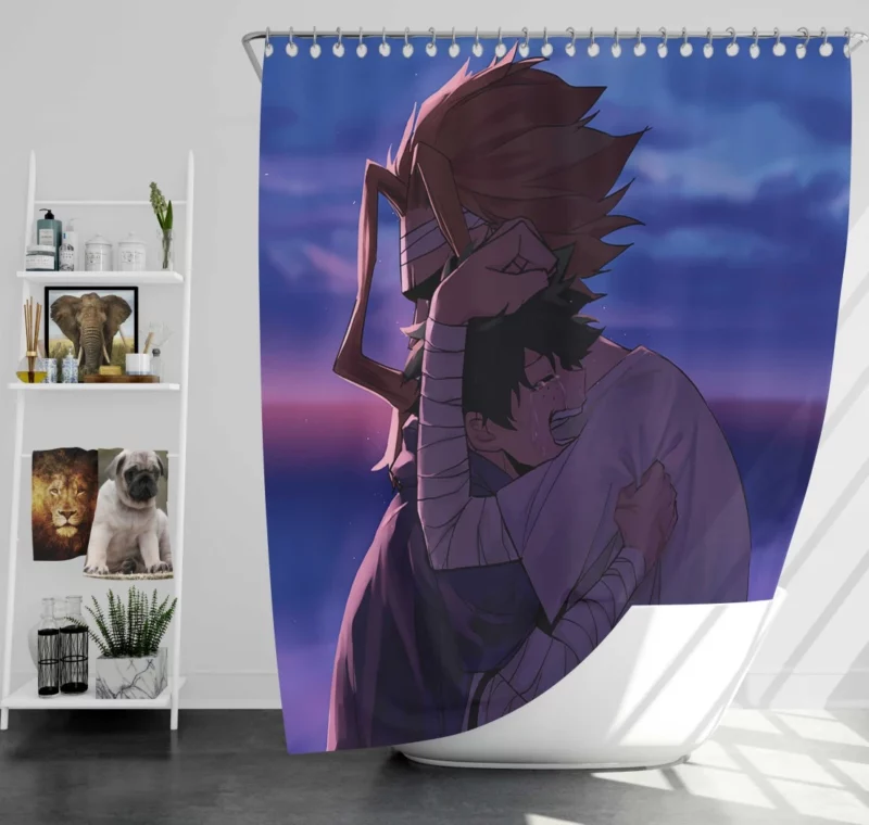 All Might Legacy Deku Mentor Anime Shower Curtain