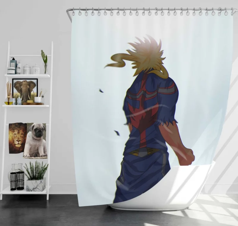 All Might Legacy in My Hero Academia Anime Shower Curtain