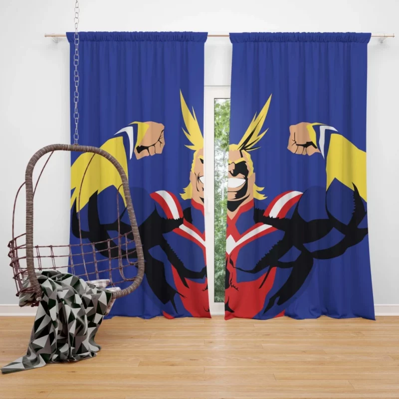 All Might Sacrifice and Courage Anime Curtain