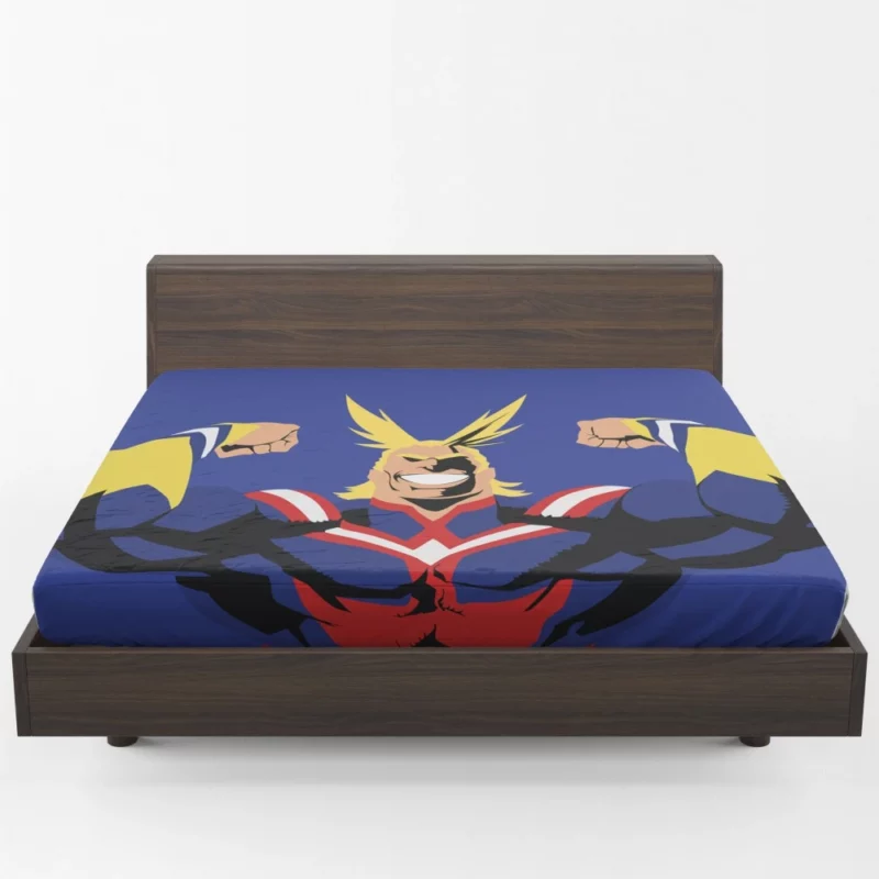 All Might Sacrifice and Courage Anime Fitted Sheet 1