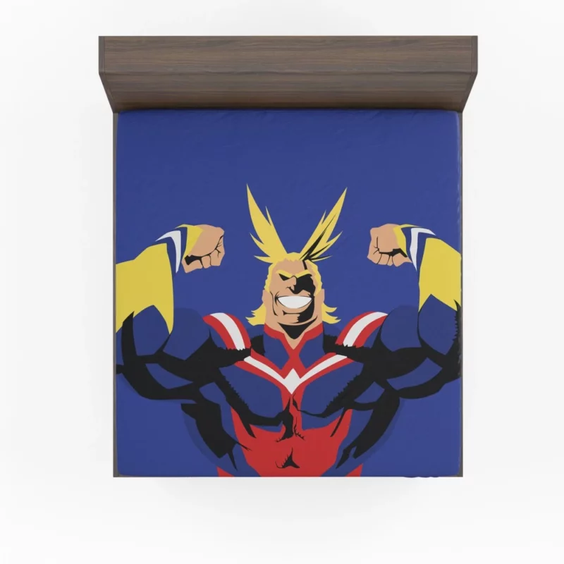 All Might Sacrifice and Courage Anime Fitted Sheet