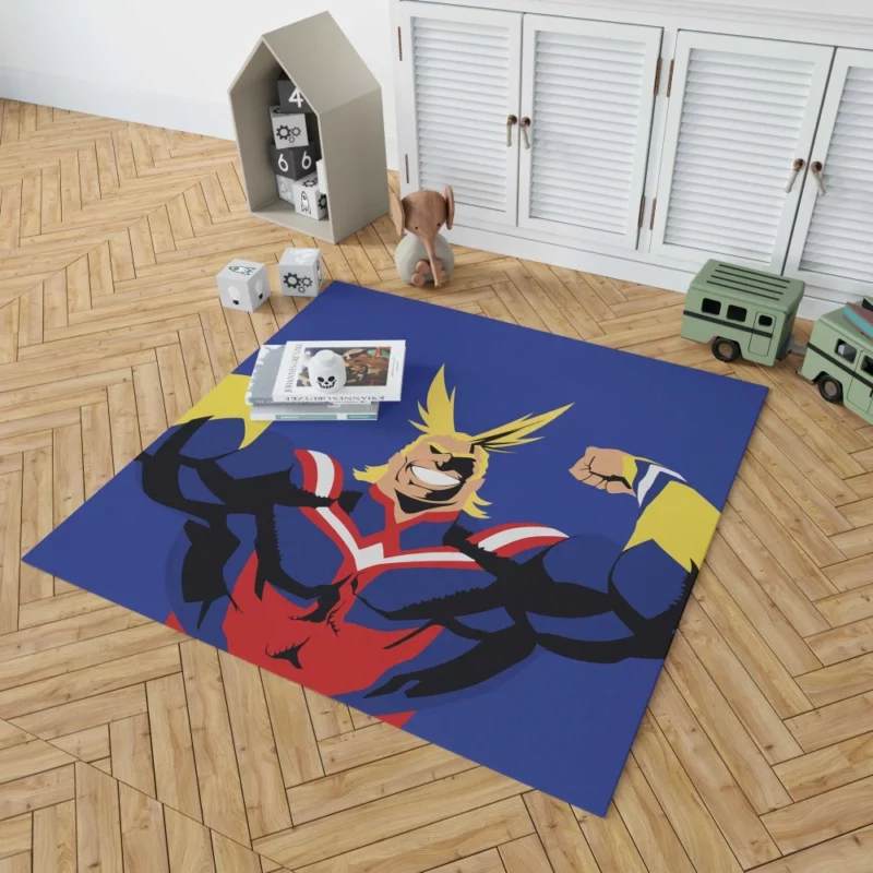 All Might Sacrifice and Courage Anime Rug 1