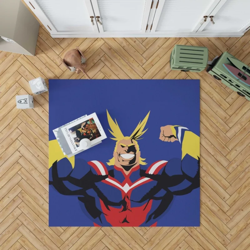 All Might Sacrifice and Courage Anime Rug