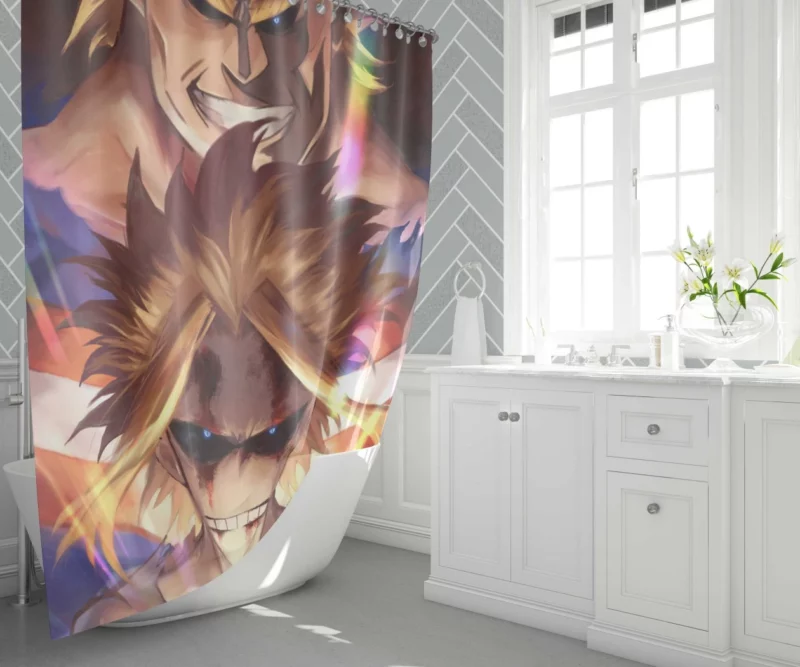 All Might Smile Symbol of Hope Anime Shower Curtain 1