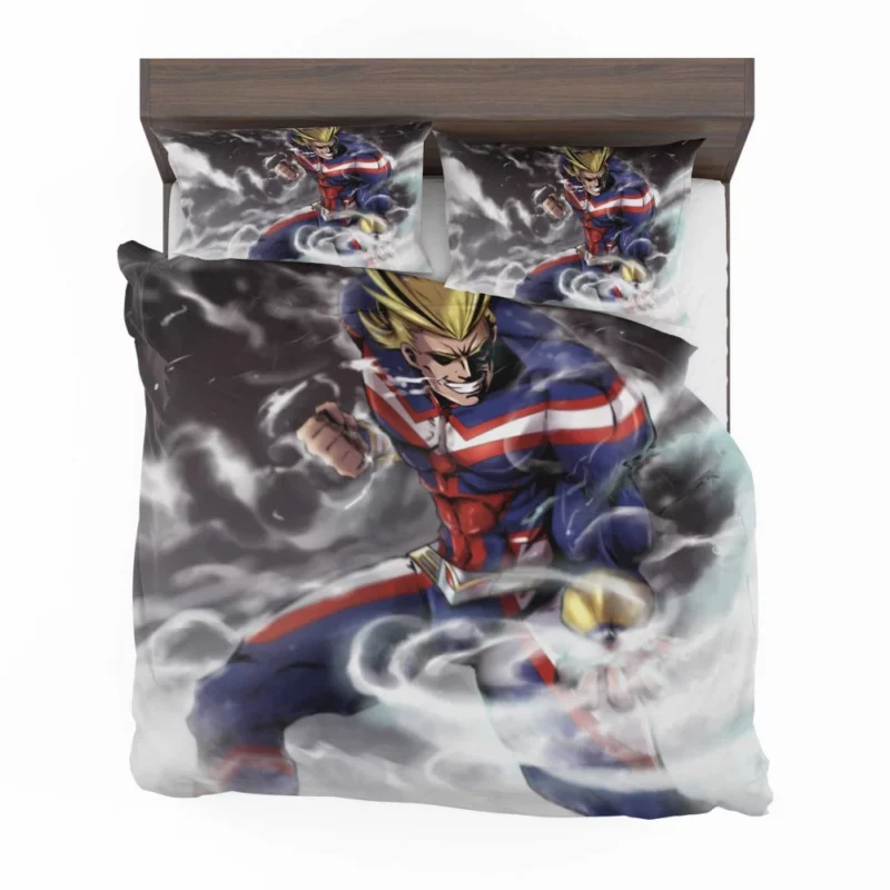 All Might Smiling Heroic Deeds Anime Bedding Set 1