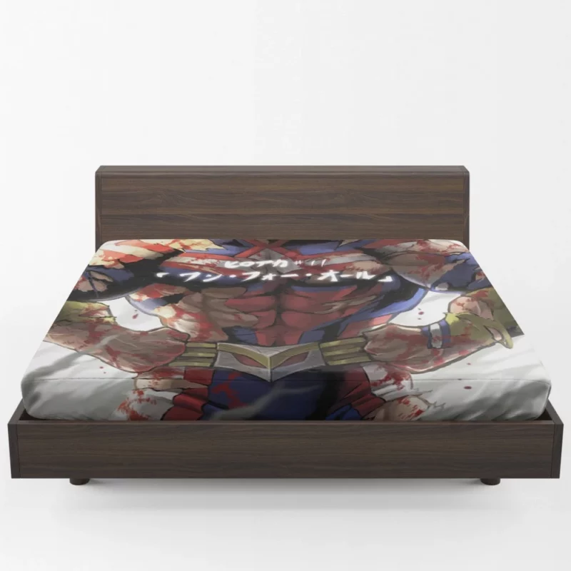 All Might Triumph and Dedication Anime Fitted Sheet 1