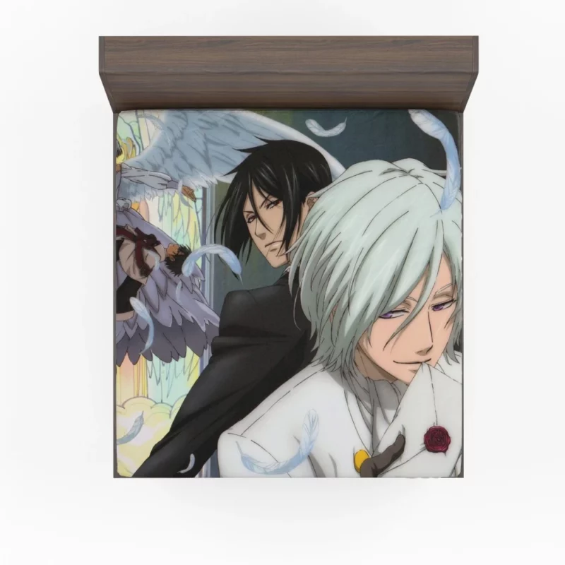 Angela and Sebastian Dark Ties Anime Fitted Sheet